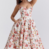 Julia – Midi dress with Corset Top and Tulle Skirt
