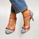 Women's Heels on a Wide Heel with Comfortable Insole