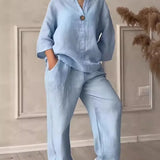 Viona – Two-Piece Linen Set for Timeless Style