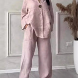 Viona – Two-Piece Linen Set for Timeless Style