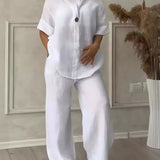 Viona – Two-Piece Linen Set for Timeless Style