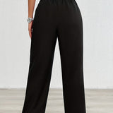 Fiene – Wide high-waisted trousers made of lightweight material